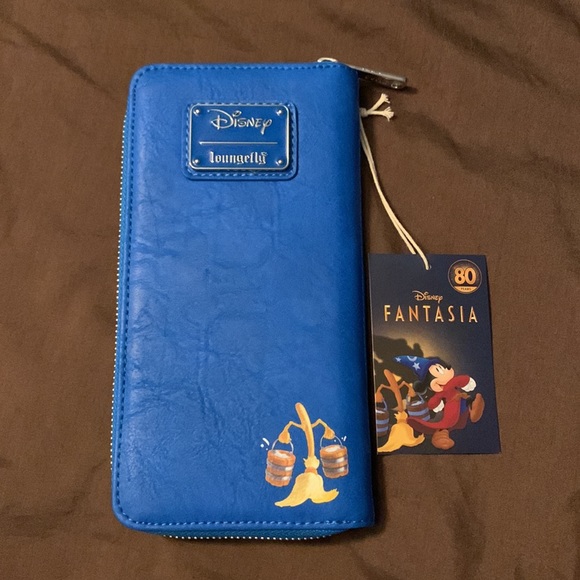 BNWT Disney Fantasia Loungefly Mini Backpack *AND* matching Loungefly wallet - Picture 7 of 9